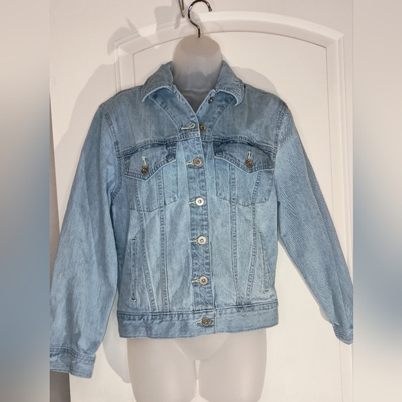 2/$30 Vintage Vibes -Timeless ARIZONA JEANS Light Blue Denim Jean Jacket(#1,123) - Picture 1 of 8